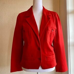 Marc by Marc Jacobs cropped red blazer with bracelet sleeves Size M